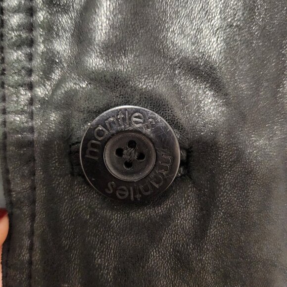 Vintage Mantles unisex leather jacket, winter coat, excellent condition, M-XL - Picture 3 of 9